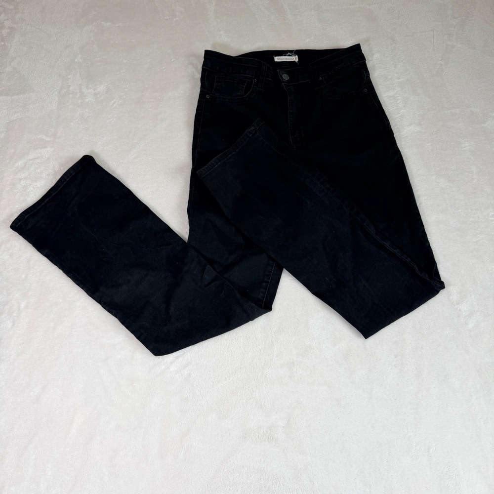 Levis 725 High Rise Bootcut Jeans Black Denim W29 L32